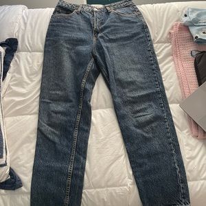 Zara mom jeans blue denim wash